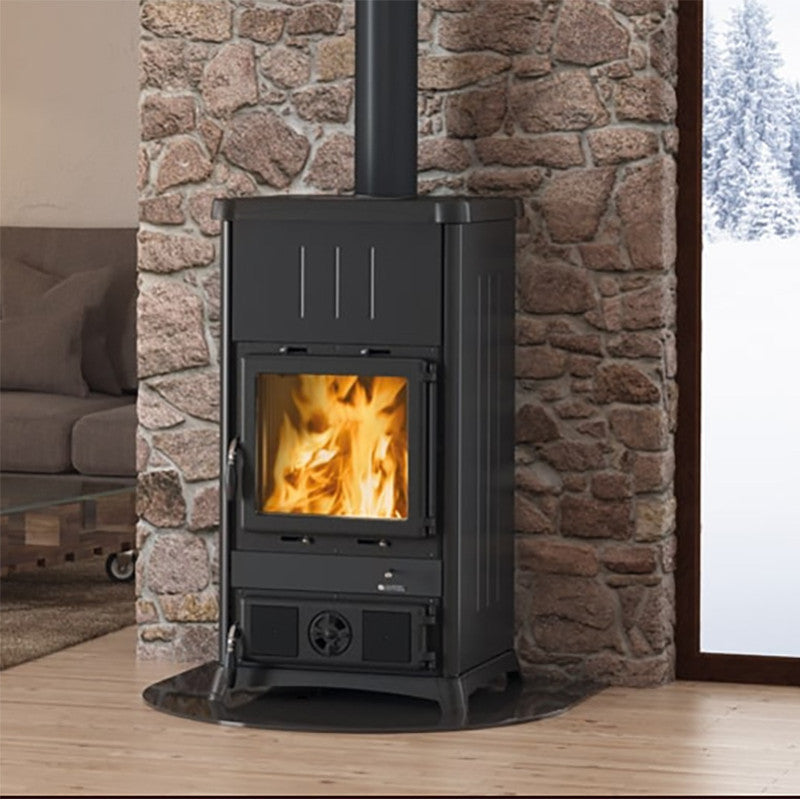 La Nordica Fedora Steel Holzofen: 8,3 kW, Stahl, Gusseisen, umweltfreundlich, modernes Design
