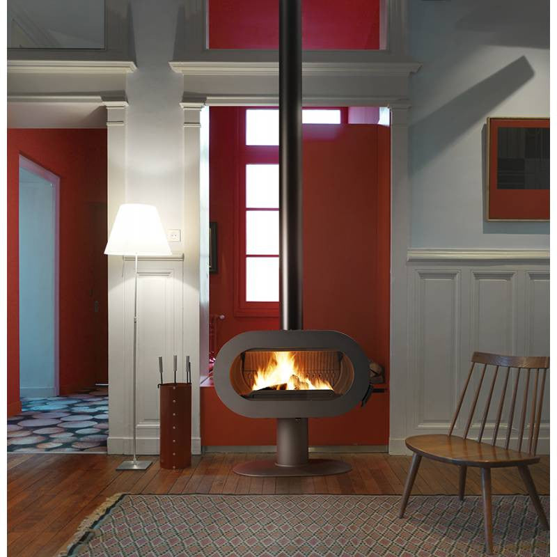 Invicta Fifty Gusseisen Holzofen 10 kW – Effizienter Kaminofen mit Panoramablick