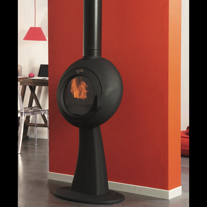 Godin Galey Stand-Kaminofen 7 kW: Effizienter Gusseisen Holzofen für gemütliche Wärme
