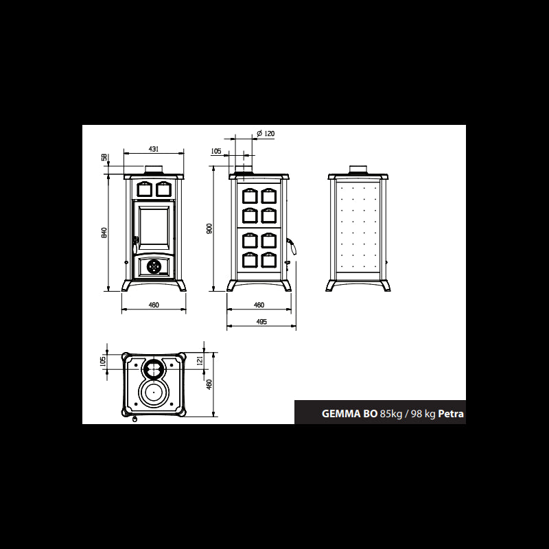 La Nordica Gemma Naturstein Holzofen 6kW – Effizienter Kaminofen für Wärme