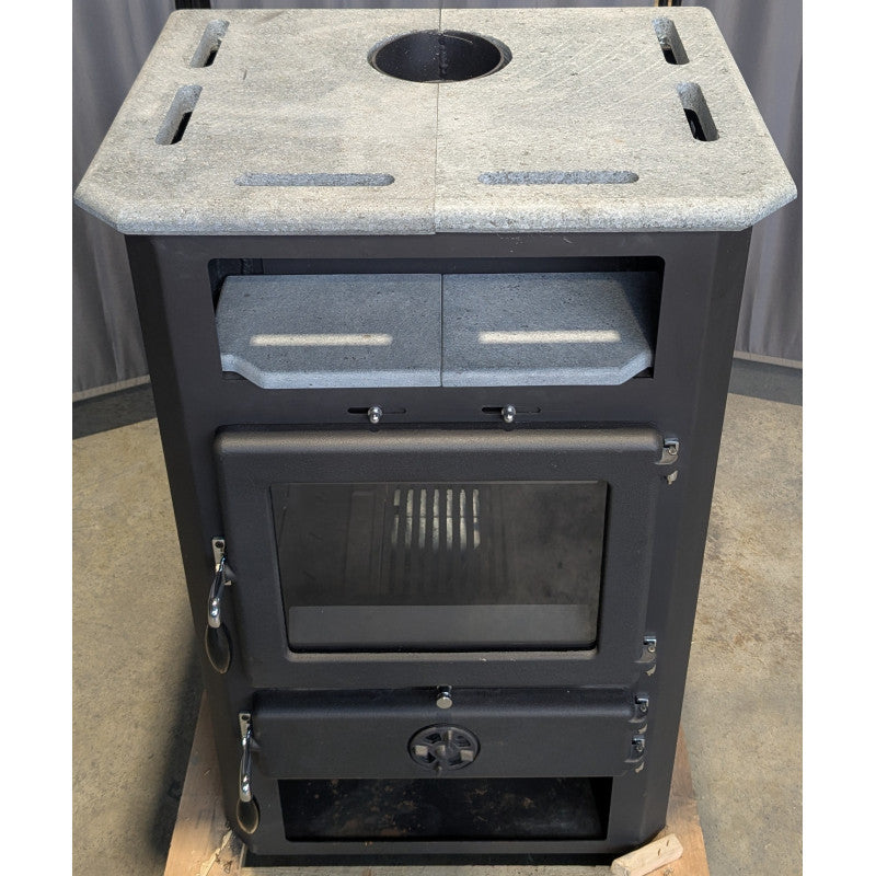 MBS Hydro Thermo In Naturstein Holzofen 19 kW – Effiziente Wärmezentrale mit Kochfunktion