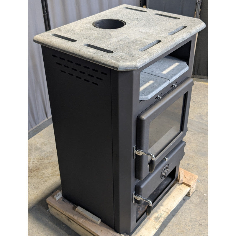 MBS Hydro Thermo In Naturstein Holzofen 19 kW – Effiziente Wärmezentrale mit Kochfunktion