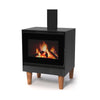 Iseo ETNA Holzofen 11 kW: Effizient, Modern, Sauberes Glas, Dreifach-Verbrennung