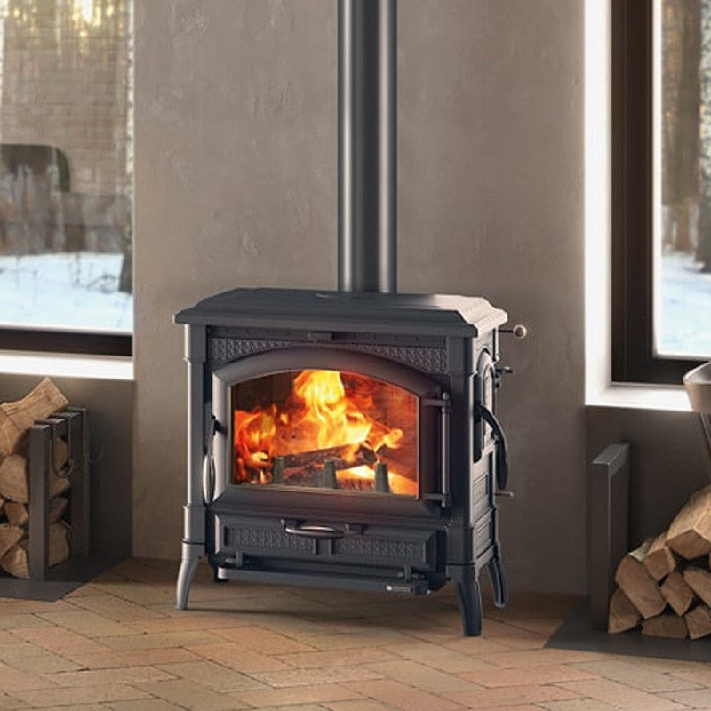 La Nordica Isotta Evo Gusseisen-Holzofen: 11,9 kW, 50 cm Scheitholz, EcoDesign-Effizienz