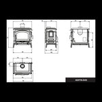 Lade das Bild in den Galerie-Viewer, La Nordica Isotta Evo Gusseisen-Holzofen: 11,9 kW, 50 cm Scheitholz, EcoDesign-Effizienz
