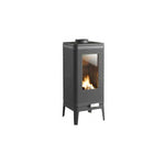 Lade das Bild in den Galerie-Viewer, Invicta Iwaki Gusseisen Kaminofen 7 kW - Effizient, elegant, kompakt, Frontbeladung

