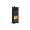 La Nordica Nova Forno Steel Holzofen mit Backofen 12kW für 33cm Holzscheite