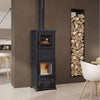 Nova Forno Stahl Holzofen: 12 kW, integrierter Backofen, modernes Design, hohe Effizienz