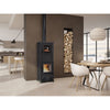 Nova Forno Stahl Holzofen: 12 kW, integrierter Backofen, modernes Design, hohe Effizienz