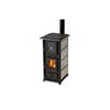 Olympia Speckstein Holzofen 12 kW: Backofen, Kochplatte für gemütliche Wärme