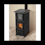 Lade das Bild in den Galerie-Viewer, Olympia Plus Holzofen 13 kW mit integriertem Backofen und Gusseisen-Kochplatte
