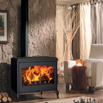 Lade das Bild in den Galerie-Viewer, Panadero Provence Holzofen 9,8 kW | Effizienter Kaminofen mit Kochplatte
