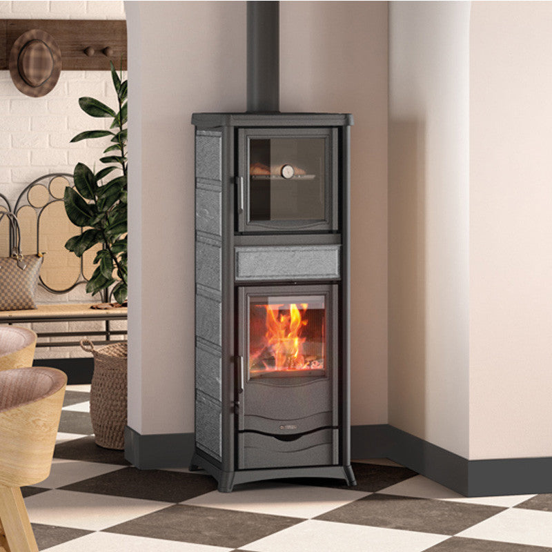 Rossella Plus Forno 5.0 Holzofen Naturstein 9,4 kW mit Backofen