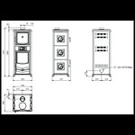 Lade das Bild in den Galerie-Viewer, Rossella Plus Forno 5.0 Holzofen mit Backofen, Naturstein, Gusseisen, 9,4 kW
