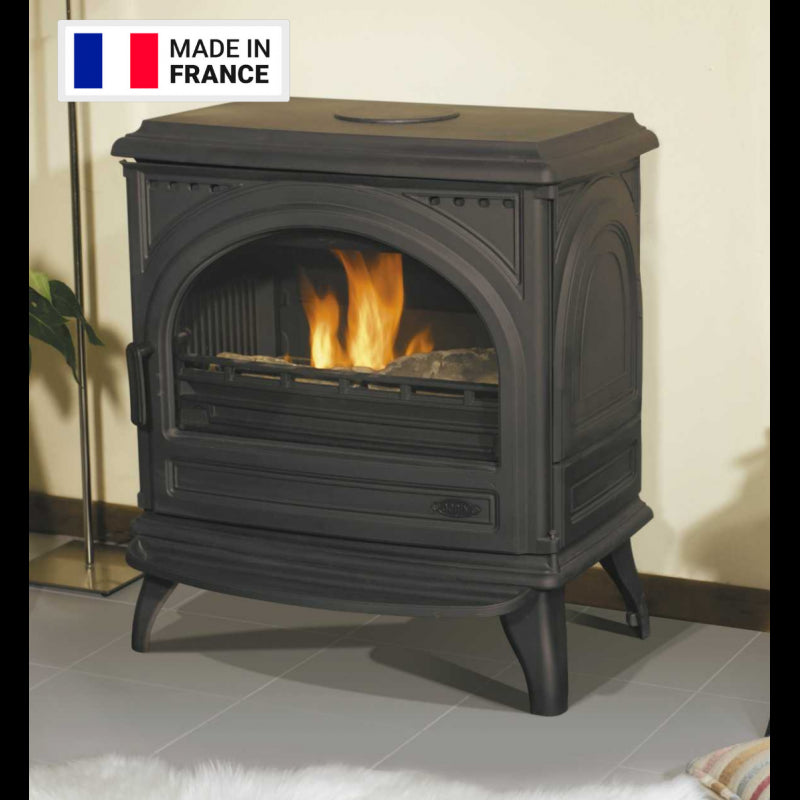 Godin Seclin Holzofen 7 kW – Effizient, Modern, Große Scheithölzer, Made in France
