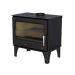 Lade das Bild in den Galerie-Viewer, Leistungsstarker Sena Plus Holzofen 12,5kW Gusseisen Stahl für 60cm Scheitholz
