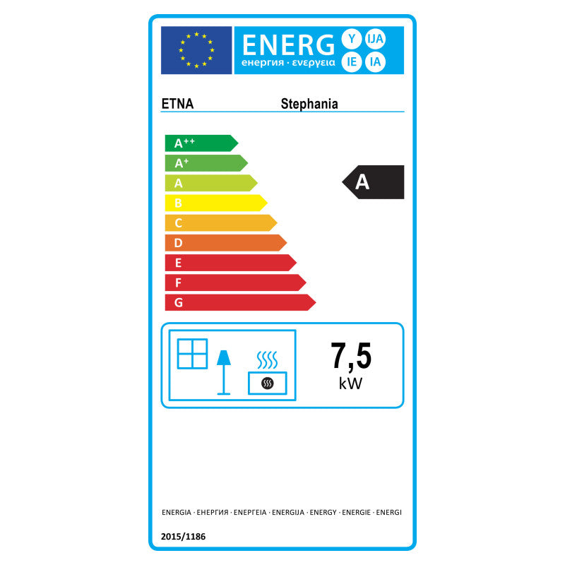Stephania 7,5 kW Holzofen: Effizienter Kompakter Kaminofen mit Dreifachverbrennung