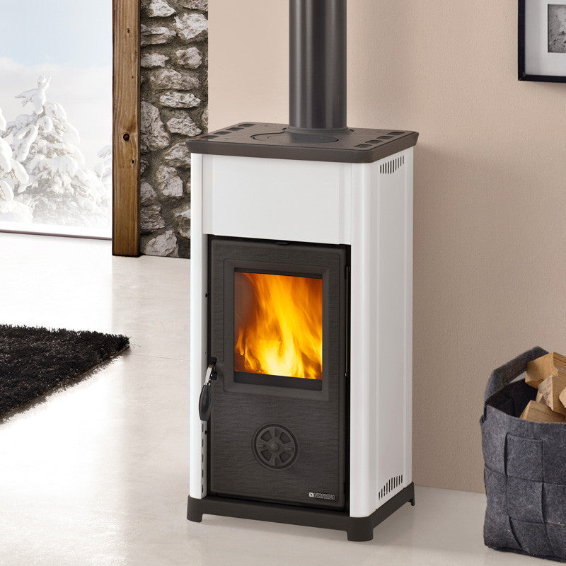 La Nordica Tea 5.0 Holzofen 7 kW - Hocheffizienter Kaminofen Gusseisen Ecodesign