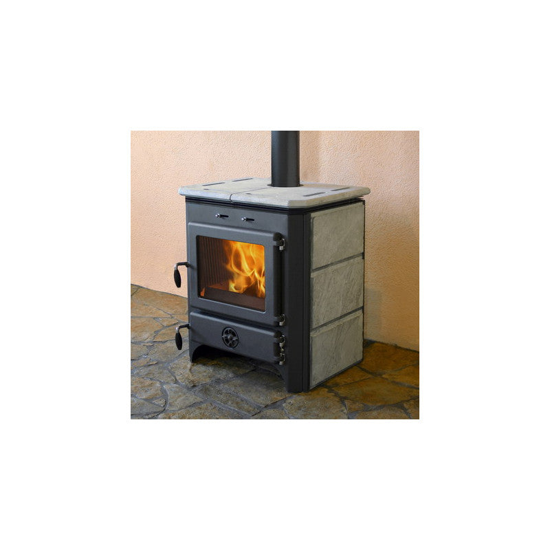 Vulkan Holzofen 13,1 kW Generalüberholt | Effizient Heizen | Gemütliche Wärme