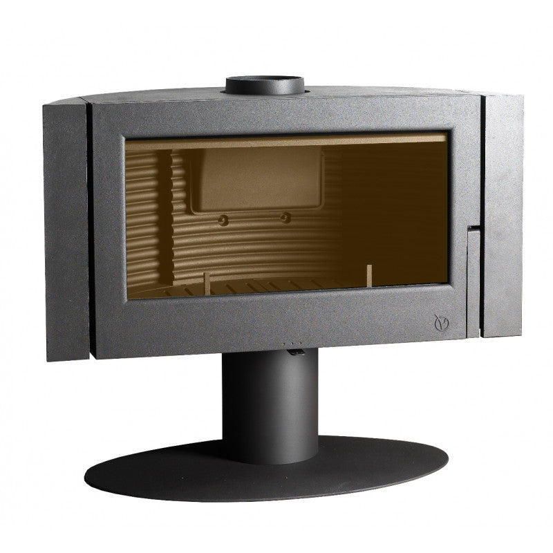 Invicta Antaya Kaminofen 12 kW: Eleganter Gusseisen Holzofen mit 3D-Flammenblick