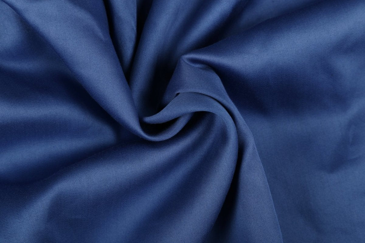 Luxuriöses Premium Satin Bettwäsche Set Dunkelblau – Weich, Glänzend, Erholsamer Schlaf