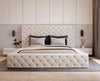 Luxuriöses Designer Samt Polsterbett Lana mit großem Stauraum – Modern & Bequem