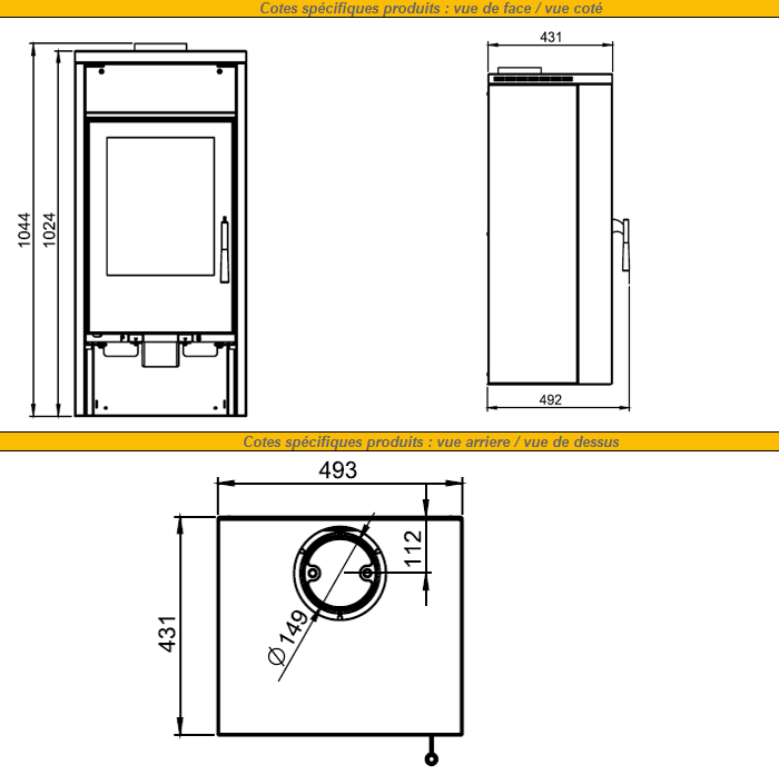 VEGA Sandstein Holzofen 6 kW: Effizienter Kamin mit Holzablage und Selbstreinigungsglas