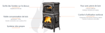 Lade das Bild in den Galerie-Viewer, Isotta Forno Evo Holzofen mit Backofen: Effizient Heizen &amp; Kochen 9,7 kW
