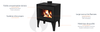ETNA Lugano Holzofen 11 kW: Effizient, Modern, Dreifachverbrennung, Saubere Scheibe, Kompakt