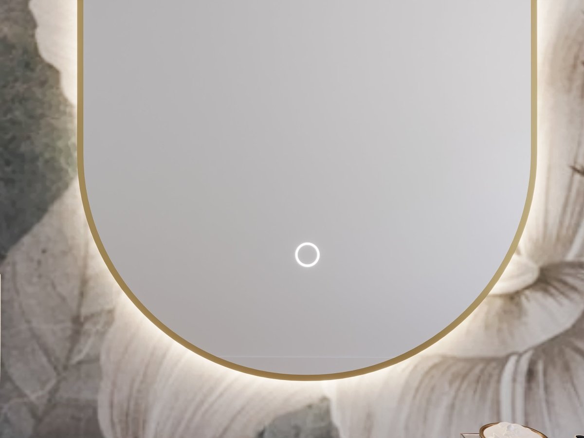 Eleganter Mina Wandspiegel mit LED-Beleuchtung für stilvolles Ambiente zu Hause