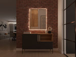 Lade das Bild in den Galerie-Viewer, Eleganter Verino Wandspiegel mit Integrierter LED Beleuchtung für Modernes Wohnen
