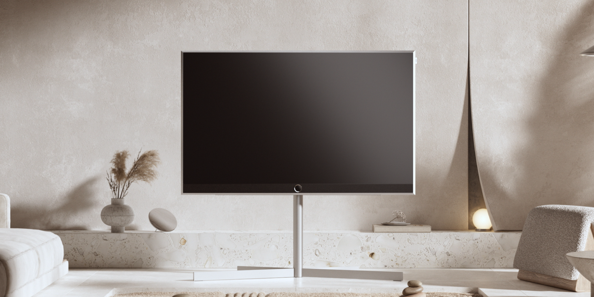 Loewe Stellar 42 DR+ Alu OLED Smart TV: 4K UHD, Dual-Tuner, 80W Soundbar