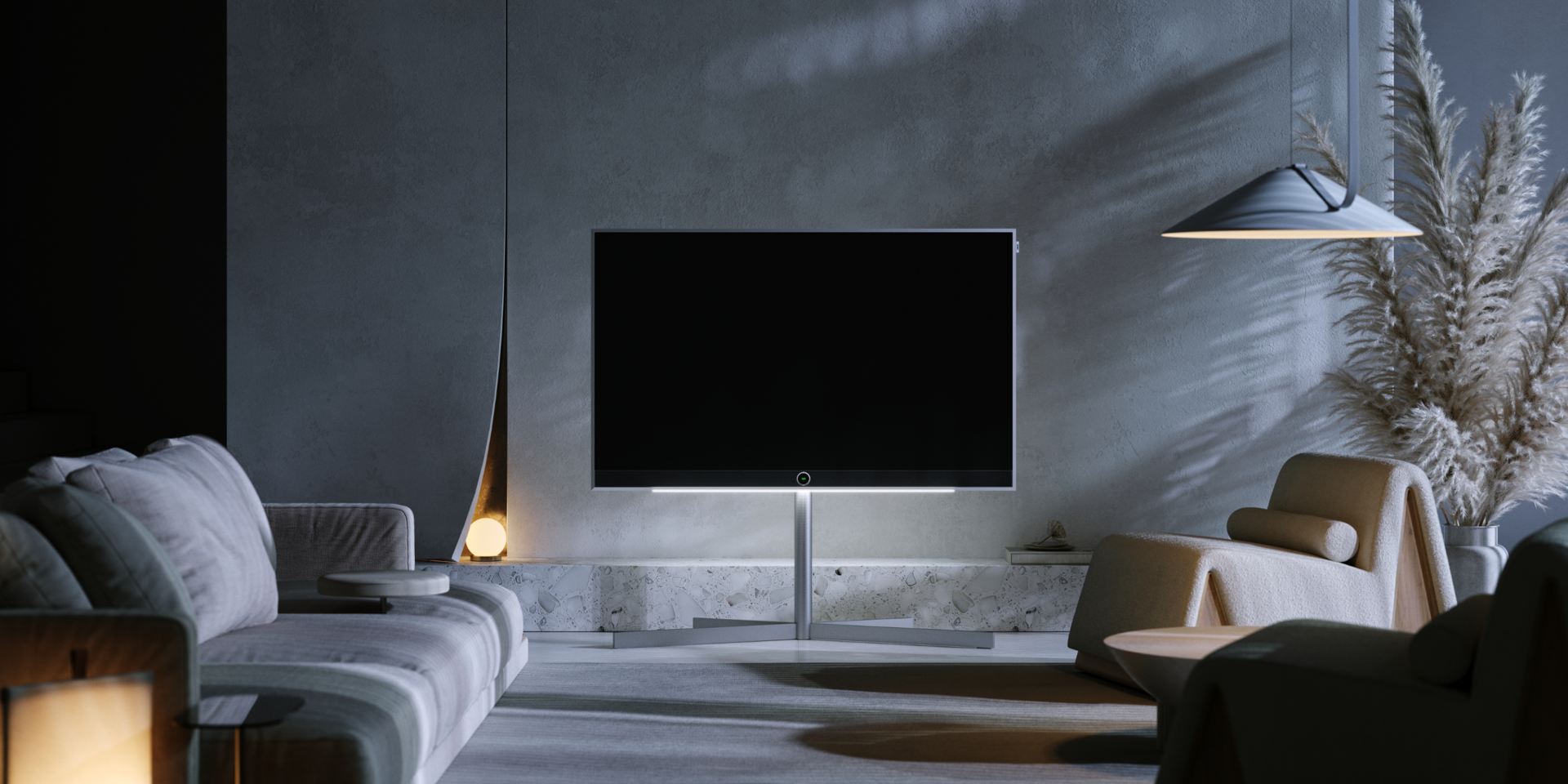 Loewe Stellar 55 Zoll OLED 4K Smart TV: Gebürstetes Aluminium, DR+ Aufnahme