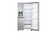 LG Side-by-Side Kühlschrank Prime Silver: 625L, Eis-, Crushed Ice- & Wasserspender