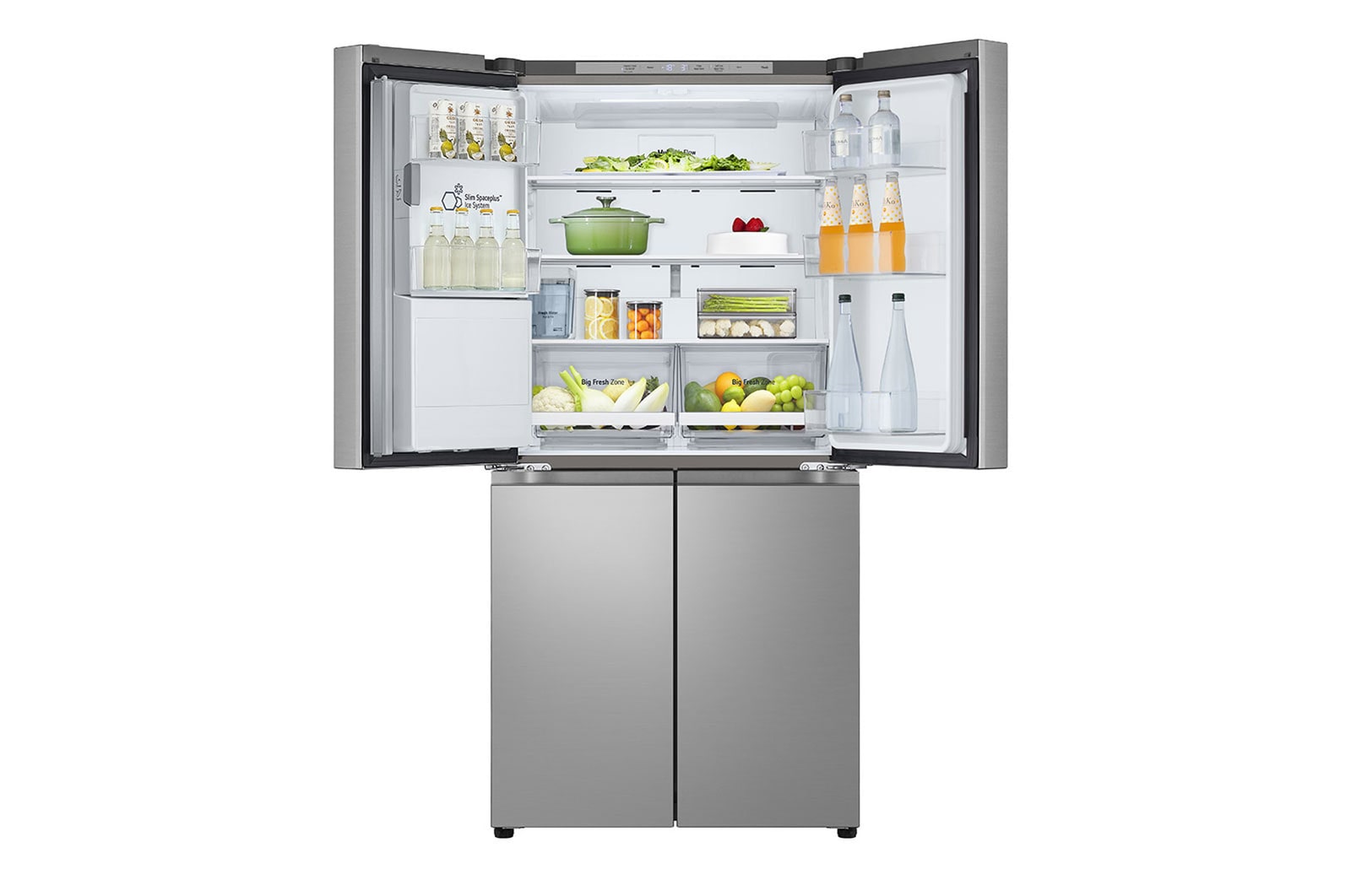 LG SLIM Multi-Door Kühlschrank 506L, Eis- & Wasserspender, Smart Inverter Kompressor