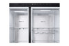 LG Side-by-Side Kühlschrank GSLE91EVAB: InstaView, Craft Ice, 623L, Black Steel