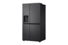 LG Side-by-Side Kühlschrank: 638L, Eis-, Crushed Ice- & Wasserspender, Mattschwarz