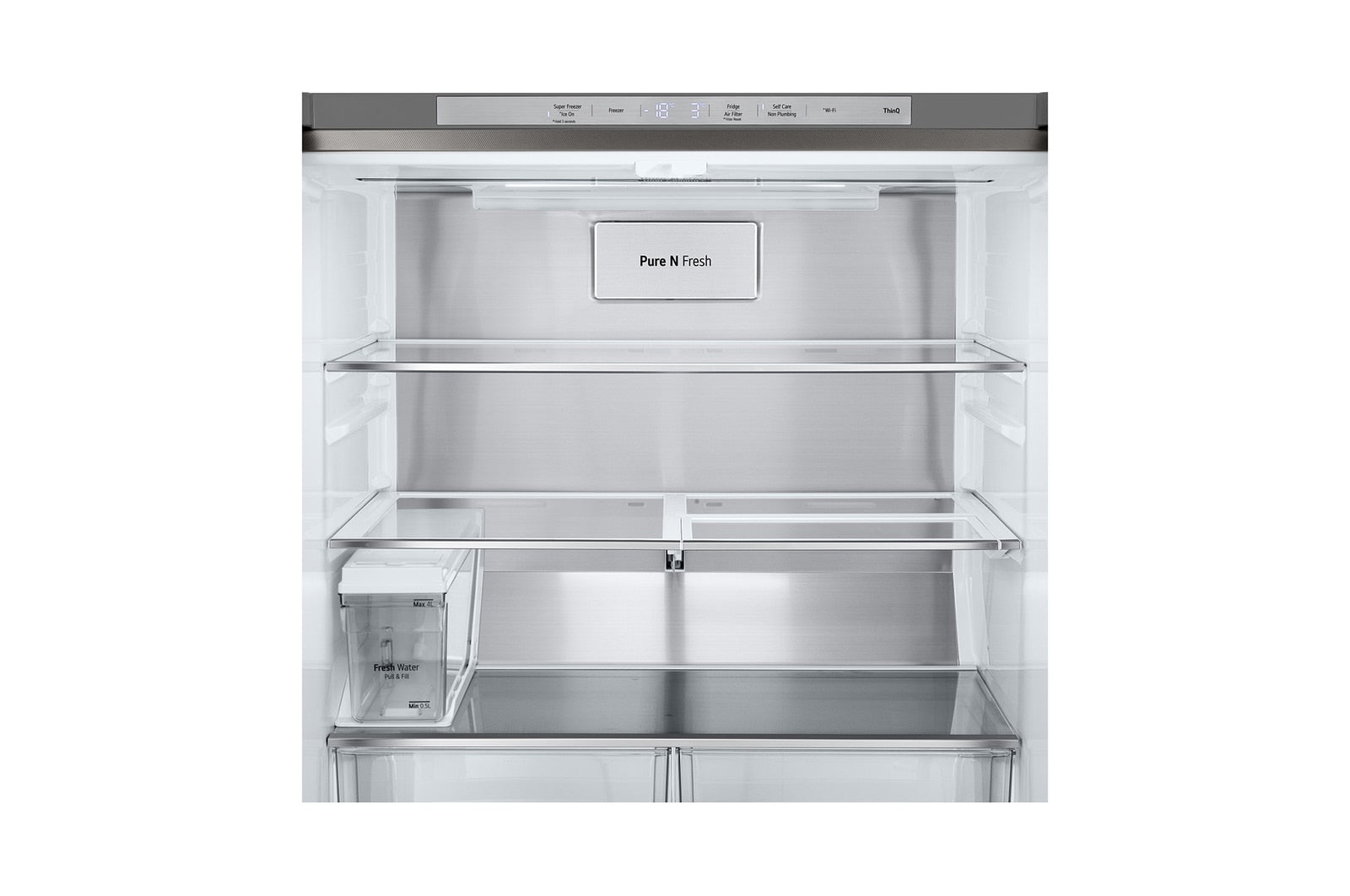 LG InstaView Multi-Door Kühlschrank 508L mit Eis-/Wasserspender, Total No Frost