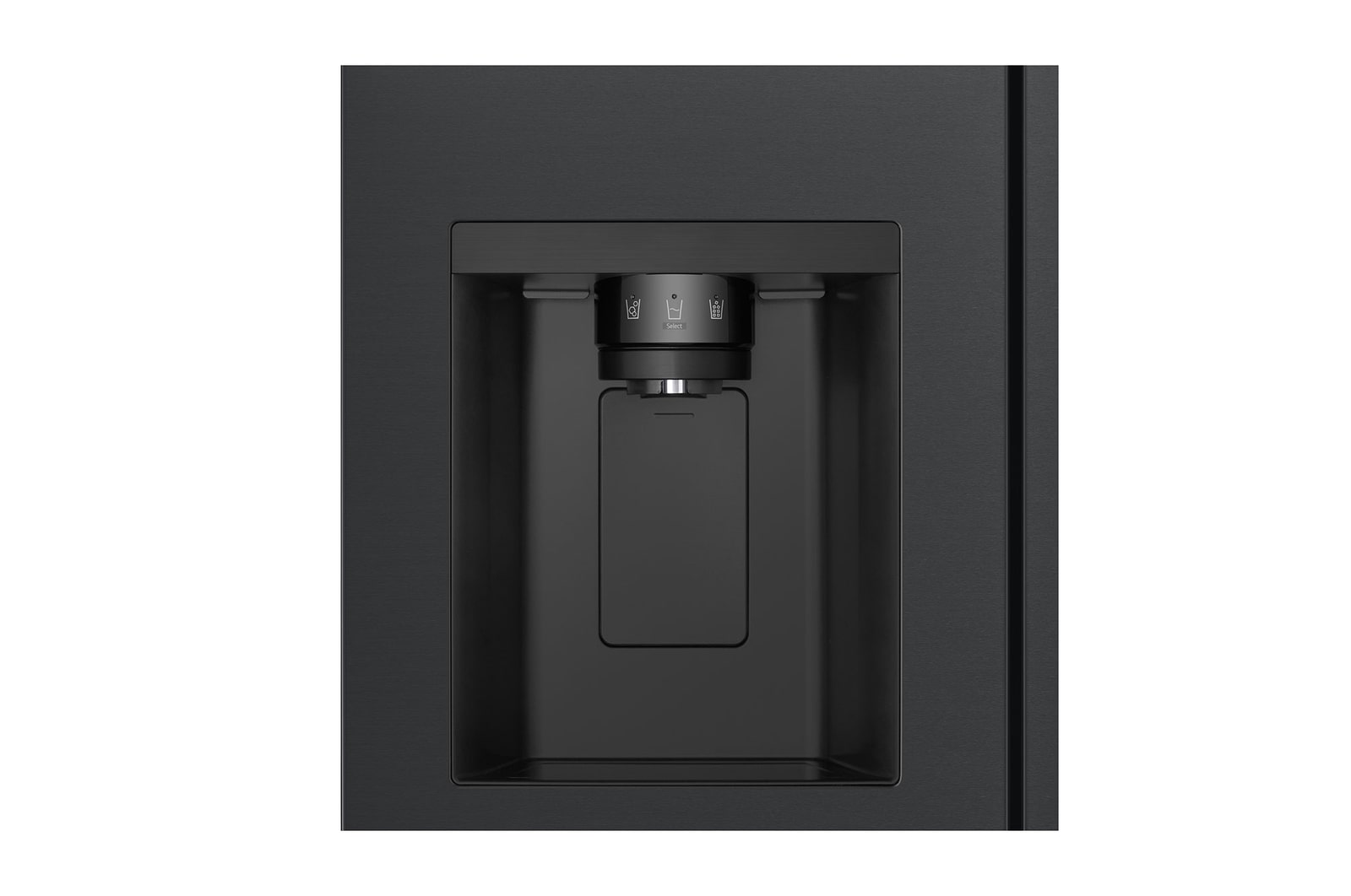 LG GSLC41EPPE Side-by-Side Kühlschrank Schwarz – 641L, Eis-/Wasser-Spender