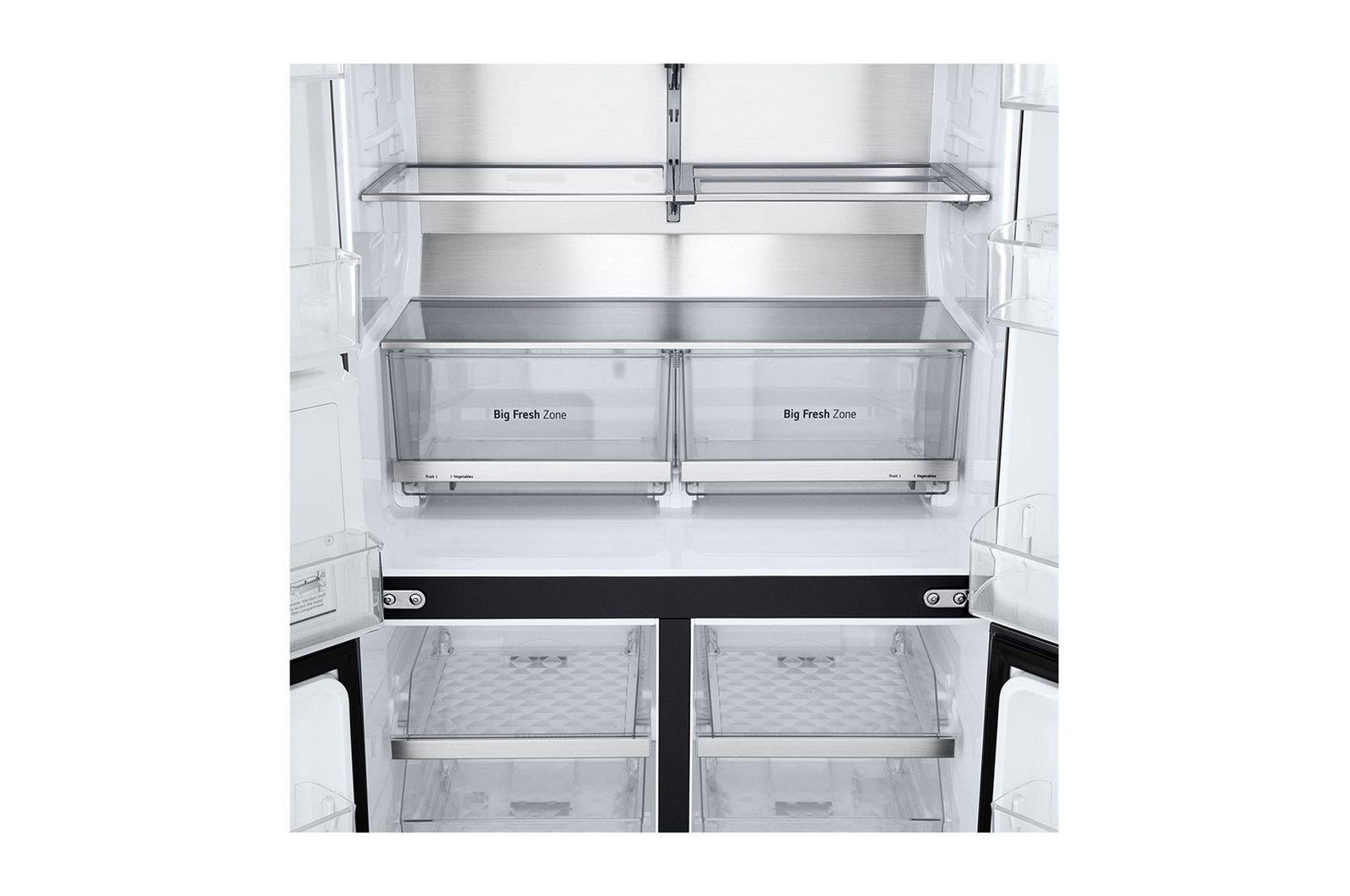 LG InstaView Multi-Door Kühlschrank: 637L, Eis-/Wasser-Spender, Smart Fresh Air System