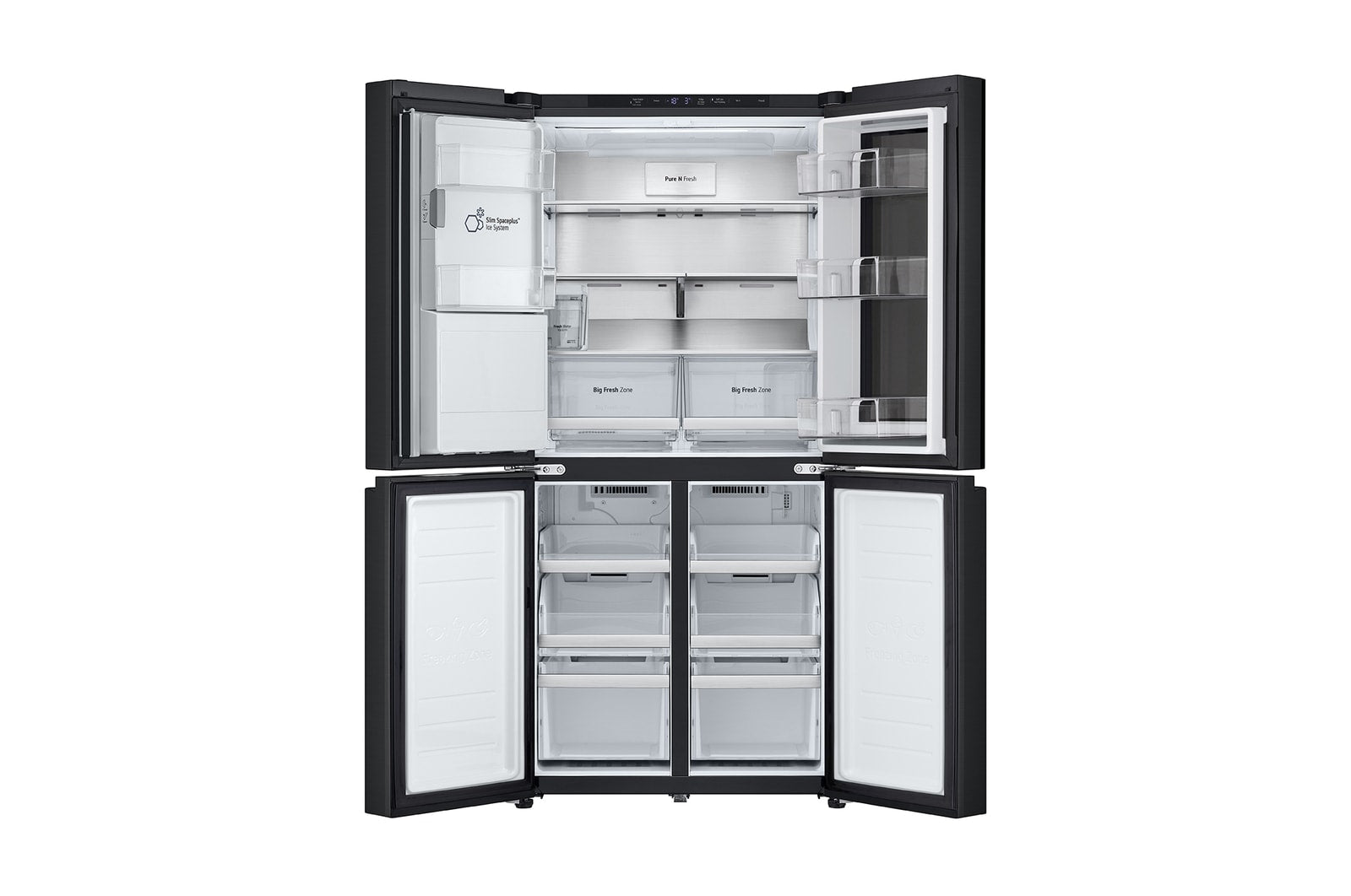 LG Slim Multi-Door Kühlschrank InstaView Eiswürfelspender, 508L Kapazität, UVnano, No Frost Technologie
