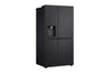 LG Side-by-Side Kühlschrank GSLE91EVAB: InstaView, Craft Ice, 623L, Black Steel