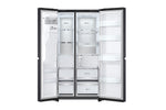 Lade das Bild in den Galerie-Viewer, LG Side-by-Side Kühlschrank GSLE91EVAB: InstaView, Craft Ice, 623L, Black Steel
