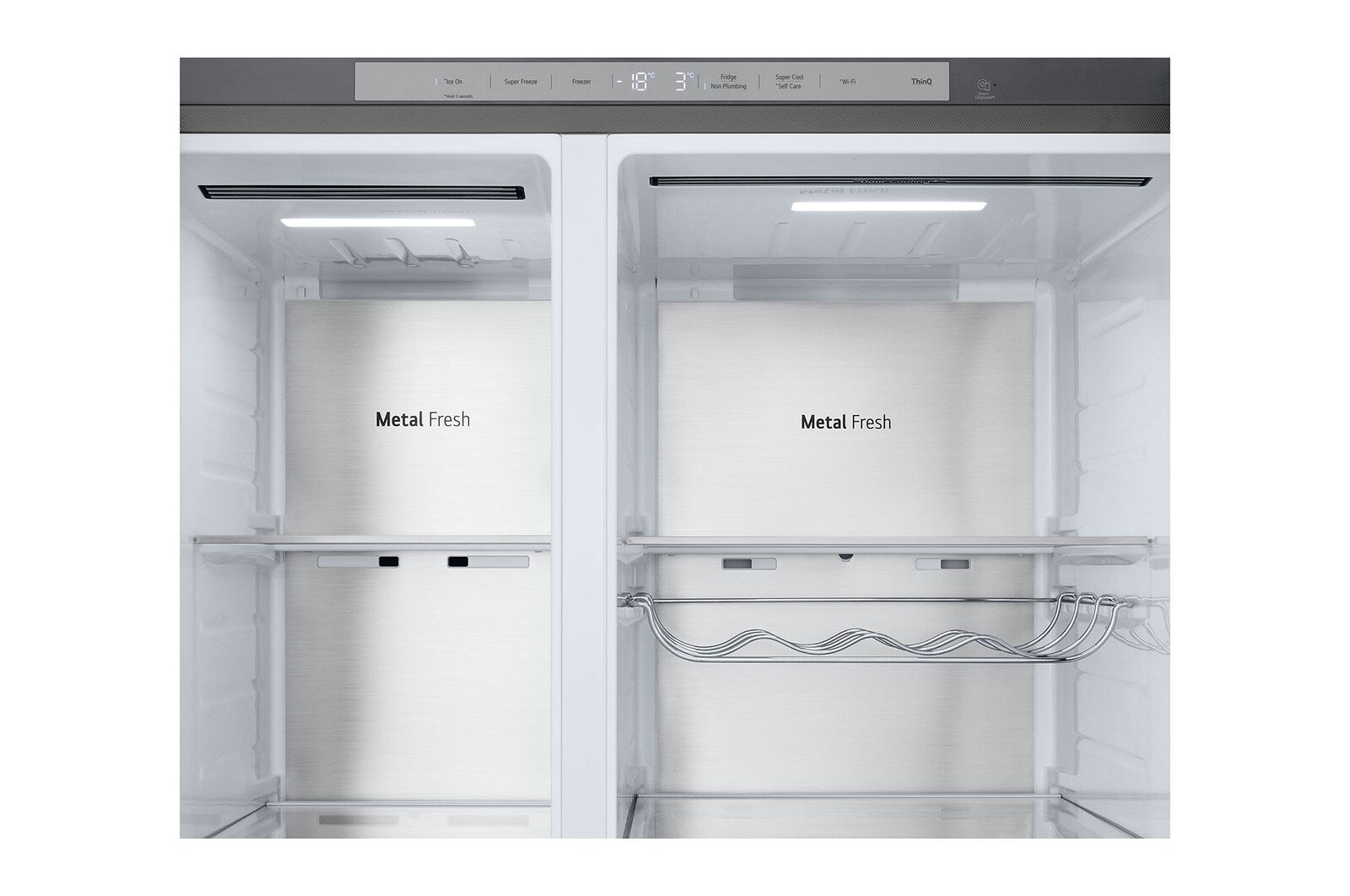 LG Side-by-Side Kühlschrank: 628L Großraum, Eis-, Crushed Ice- & Wasserspender, Metal Sorbet