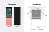 LG MoodUP® Intelligente Kühl-Gefrierkombination mit InstaView, Bluetooth-Lautsprecher & Farbwechsel-LED-Türen