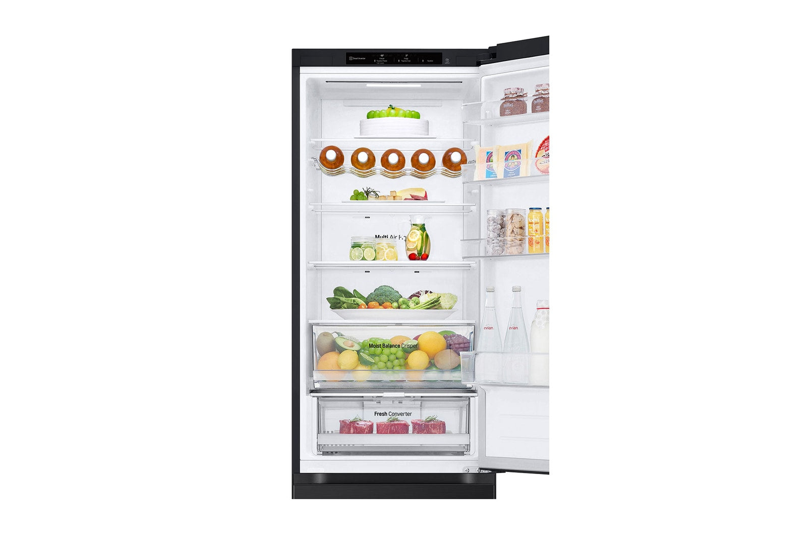 LG Kühl-Gefrierkombination 387L, Smart Inverter Compressor®, Total No Frost, D-Klasse