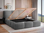 Lade das Bild in den Galerie-Viewer, Elegantes Designer Polsterbett Alena Bouclé mit Integriertem Stauraum – Modernes Komfort Bett

