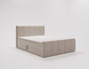 Elegantes Boxspringbett Bergamo Samt mit Integriertem Stauraum – Hoher Schlafkomfort, Modernes Design