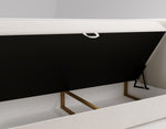 Lade das Bild in den Galerie-Viewer, Elegantes Boxspringbett Bergamo Samt mit Integriertem Stauraum – Hoher Schlafkomfort, Modernes Design
